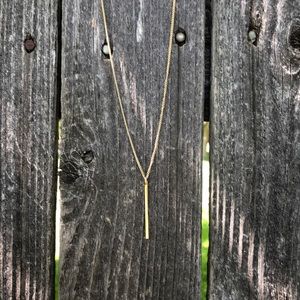 Simple gold necklace